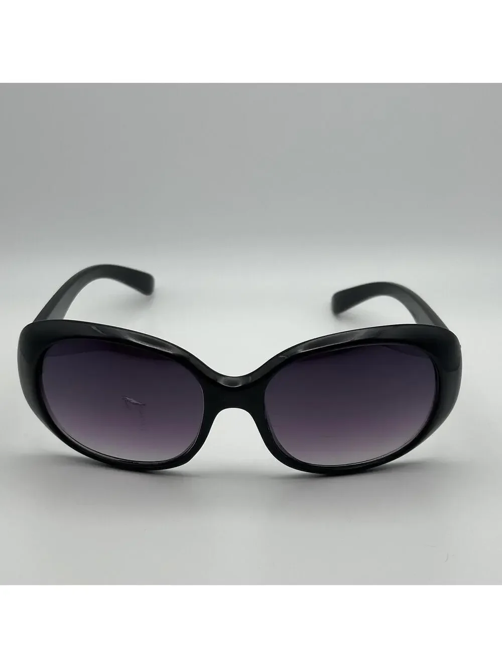 Franco Sarto Black Oversized Sunglasses with Purple Gradient Lenses